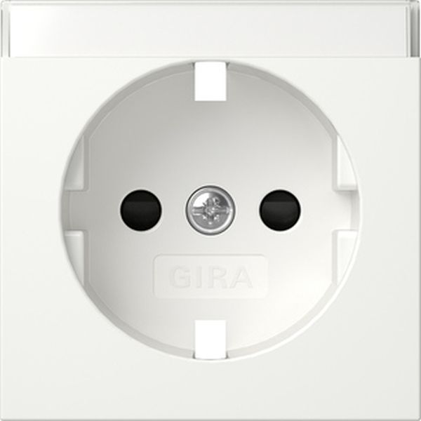 Gira 492303 Abd. SCHUKO-Steckd. BSF + SP System 55 Reinweiß