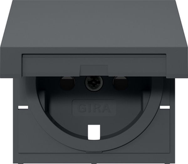 Gira 494228 Abd. SCHUKO-Steckd. KD + SP System 55 Anthrazit