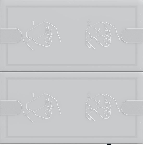 Gira 5002028 Tastsensor 4 Komfort 2-fach für KNX Anthrazit