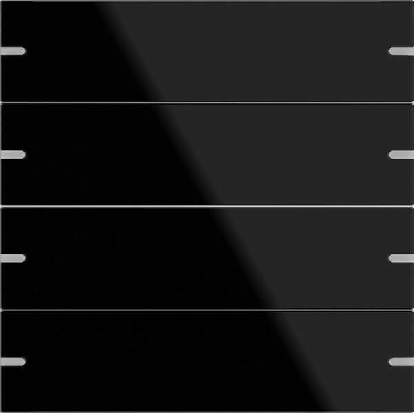 Gira 502405 Wippenset 4-fach für Tastsensor 4 Glas Schwarz