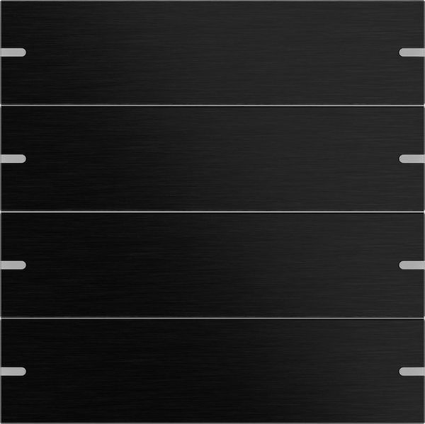 Gira 5024126 Wippenset 4f Tastsens.4.95 Alum.Schwarz(elox.)