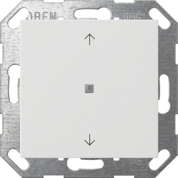 Gira 517203 Taster mit Wippe 1-fach Pfeilsymbole für One und KNX System 55 Reinweiß glänzend