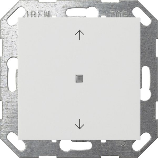 Gira 517227 Taster mit Wippe 1-fach Pfeilsymbole für One und KNX System 55 Reinweiß seidenmatt