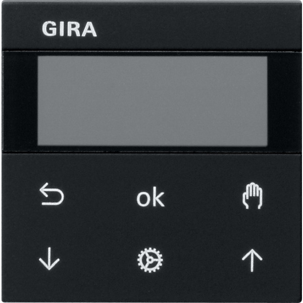 Gira 5366005 System 3000 Jalousie- und Schaltuhr Display Schwarz matt