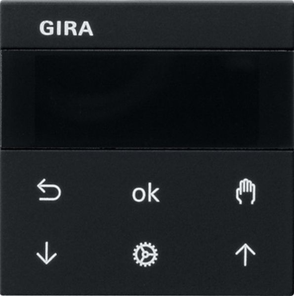 Gira 5366005 S3000 Jal.-/Schaltuhr Display System 55 Schwarz m