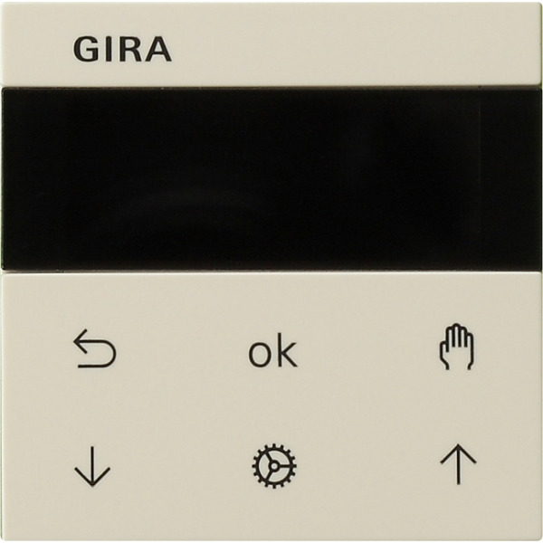Gira 536601 System 3000 Jalousie- und Schaltuhr Display Cremeweiß glänzend