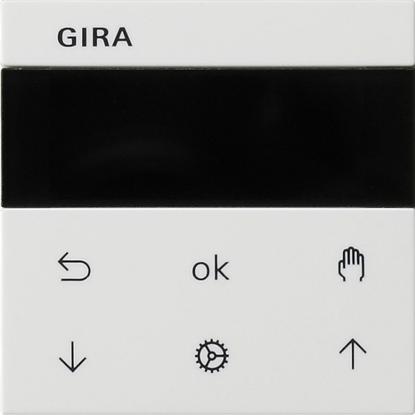 Gira 536603 System 3000 Jalousie- und Schaltuhr Display Reinweiß glänzend