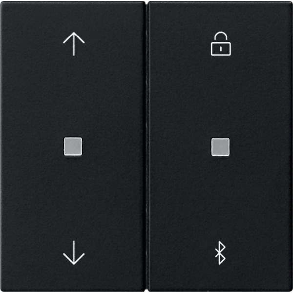 Gira 5367005 System 3000 Jalousie- und Schaltuhr Bluetooth Pfeilsymbole Schwarz matt
