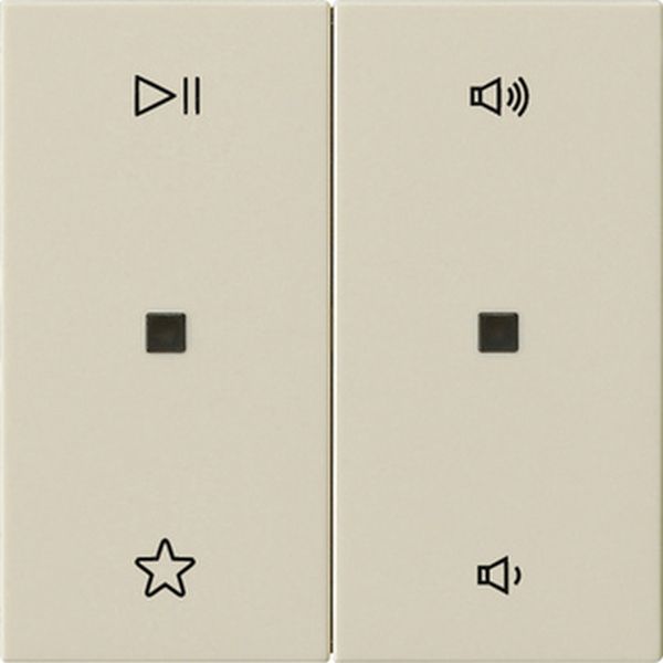 Gira 538401 Wippe 2f Audiostrg System 55 Cremeweiß