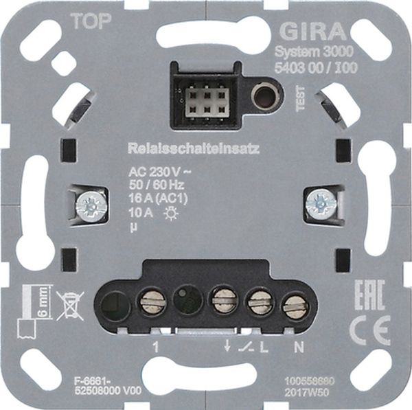 Gira 540300 S3000 Relaisschalteins. Einsatz