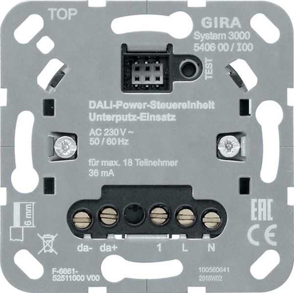 Gira 540600 S3000 DALI Power-Steuereinheit UP-Eins. Einsatz