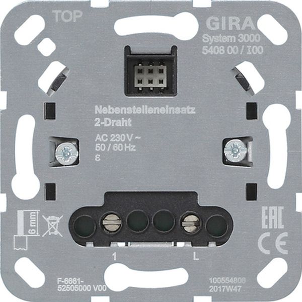 Gira 540800 S3000 Nebenst.eins. 2-Dr Einsatz