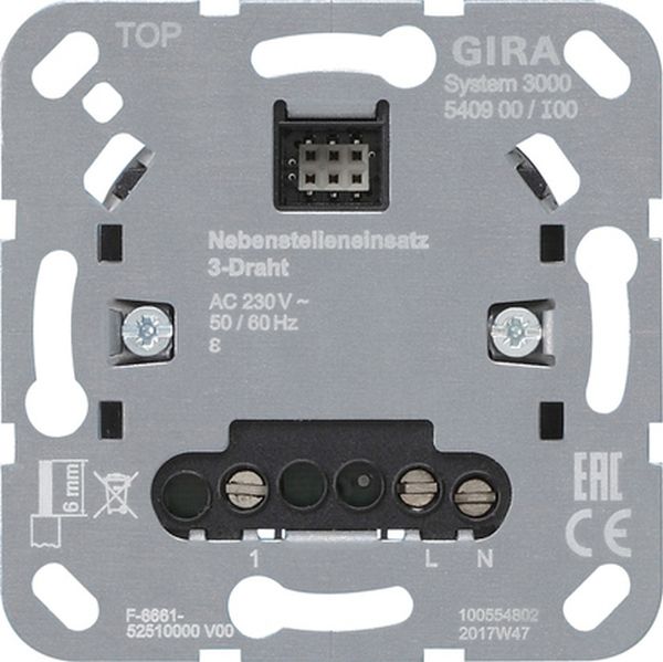 Gira 540900 System 3000 Nebenstelleneinsatz 3-Draht