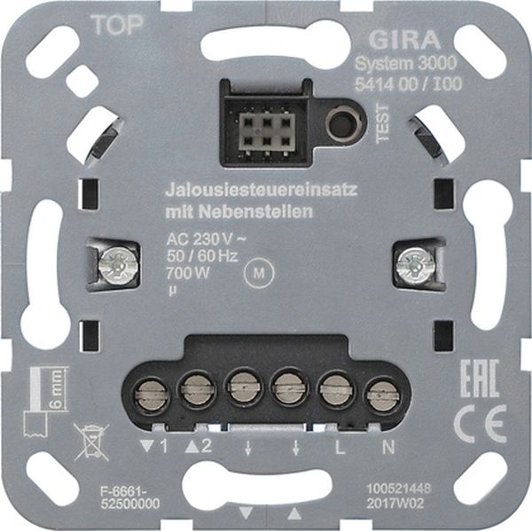 Gira 541400 System 3000 Jalousiesteuereinsatz mit Nebenstelleneingang