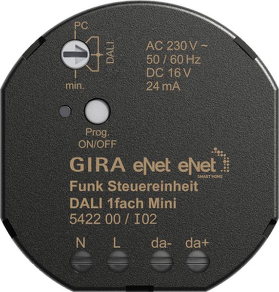 Gira 542200 eNet Funk Steuereinheit DALI 1-fach Mini