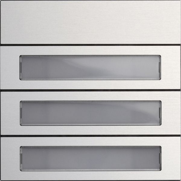 Gira 5533926 Ruftastenmodul 3f System 106 Aluminium