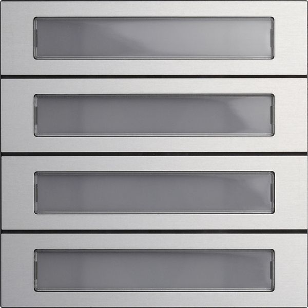 Gira 5534926 Ruftastenmodul 4f System 106 Aluminium