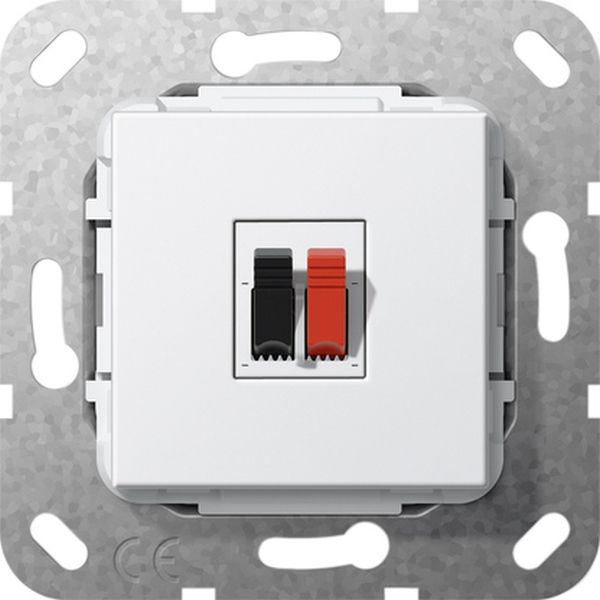 Gira 569203 Lautsprecheranschluss 1f Einsatz Reinweiß