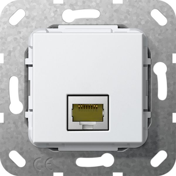Gira 569603 MJ RJ45 Cat.6A 10 Gbit Einsatz Reinweiß