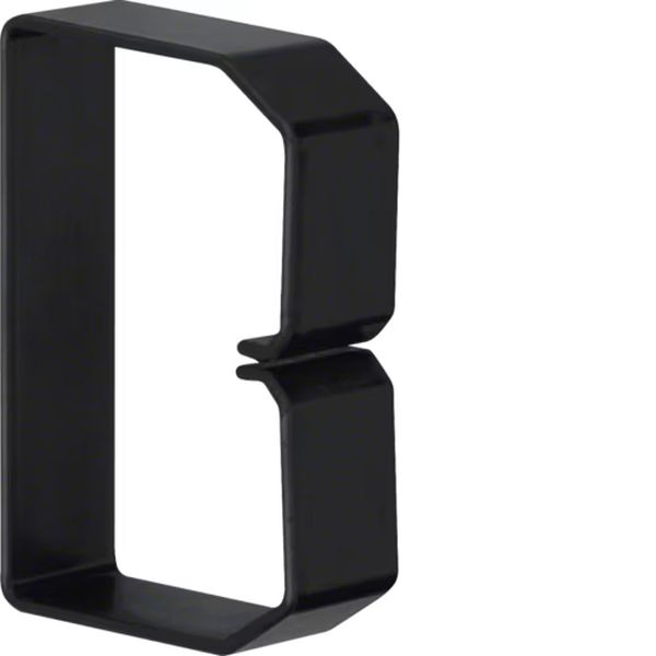 Hager B600803 Klammer aus PVC zu Verdrahtungskanal BA6 60x80mm schwarz