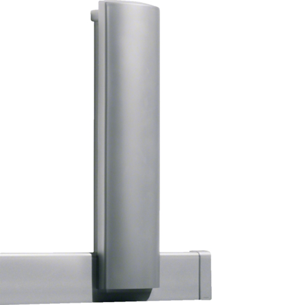 Hager COL40110SET1ALU Abdeckung der Verbindung Unterputz zu Sockelleiste 40x110x400mm lackiert Alu