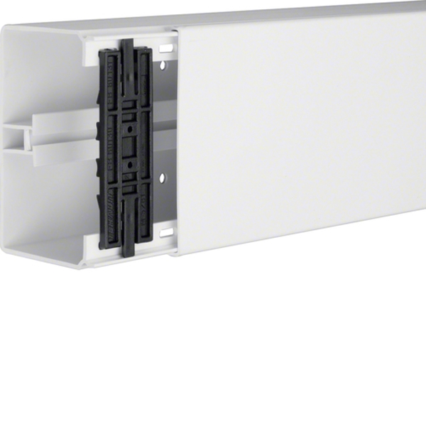 Hager FB8013009016 Leitungsführungskanal mit Geräte/Trennwandeinbauoption PVC FB 80x130mm verkehrsweiß 2 Meter