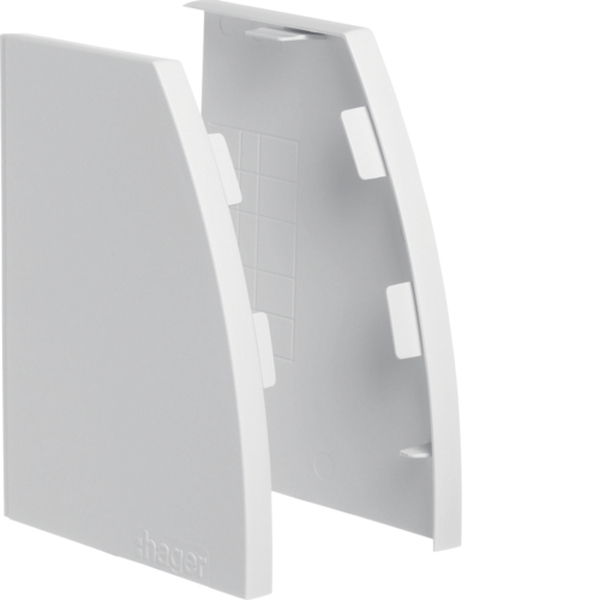 Hager FZ44N Endplatten-Set rechts/links für Kabelrangierkanal FZ441N-FZ445N QS-Systeme