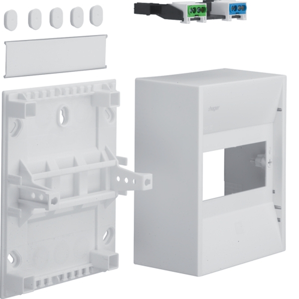 Hager GD106N Miniverteiler gamma 6 Modul IP30 1xPE 1xN