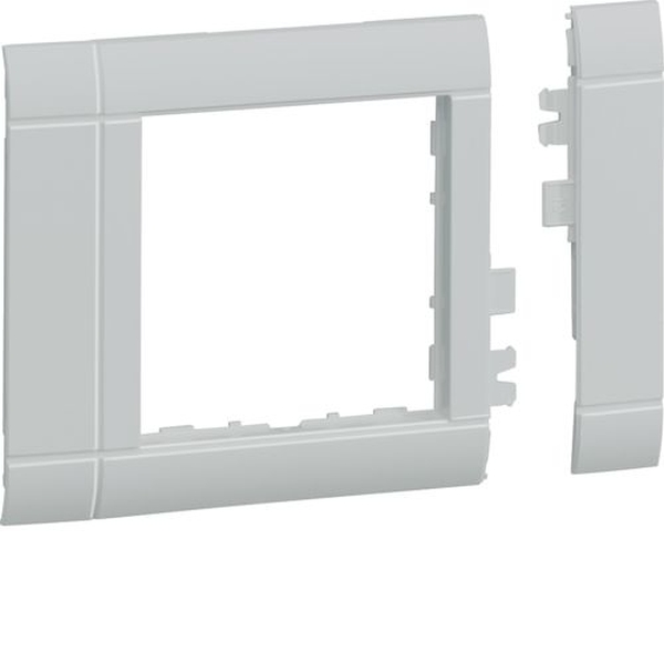 Hager GR0800A7035 Rahmenblende modular ZS 55 Oberteil 80 halogenfrei lichtgrau