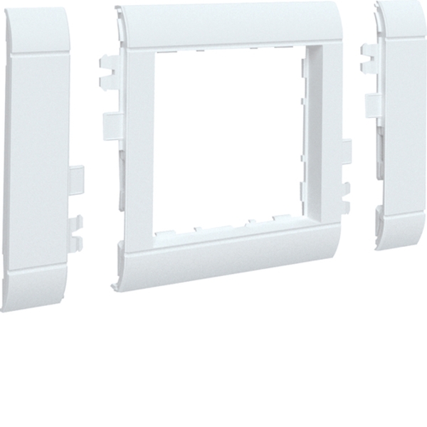 Hager GR0800A9016 Rahmenblende 55 modular Oberteil 80 halogenfrei verkehrsweiß