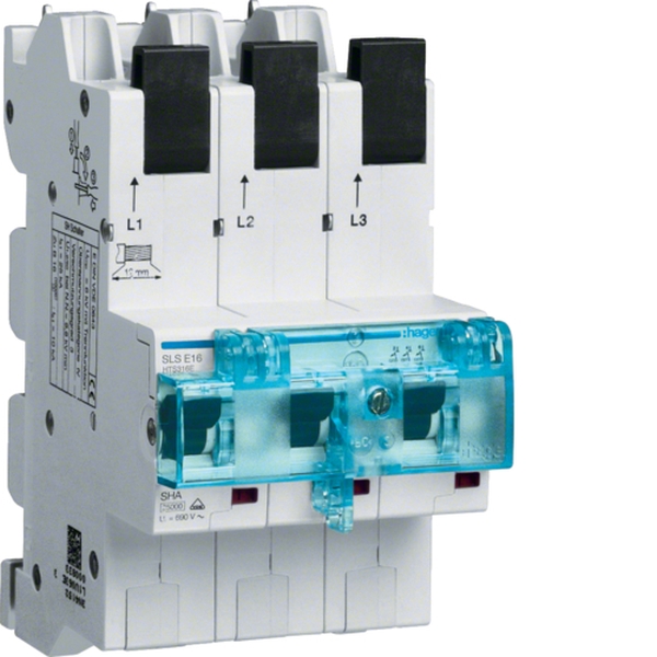 Hager HTS316E SLS-Schalter 3-polig E-Charakteristik 16A für Sammelschiene QuickConnect