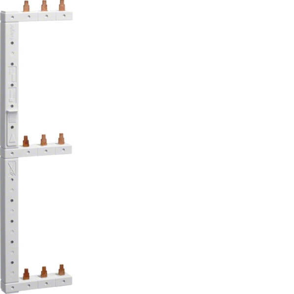 Hager KCL368L Phasenschiene 3polig 3-reihig 125mm links vertikal