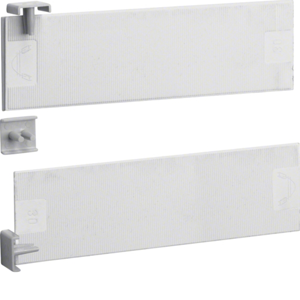 Hager KZ022 Endkappen 2-polig Satz = 10 Stück