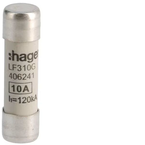 Hager LF310G Zylindersicherungen für industrielle Anwendungen 10x38mm gG 10A 500V AC 120kA