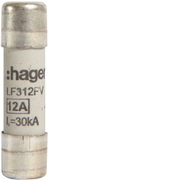 Hager LF312PV Sicherungseinsatz für Photovoltaikanwendungen 10x38mm 1000V DC 12A