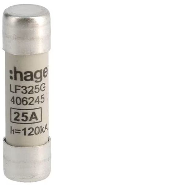 Hager LF325G Zylindersicherungen für industrielle Anwendungen 10x38mm gG 25A 500V AC 120kA