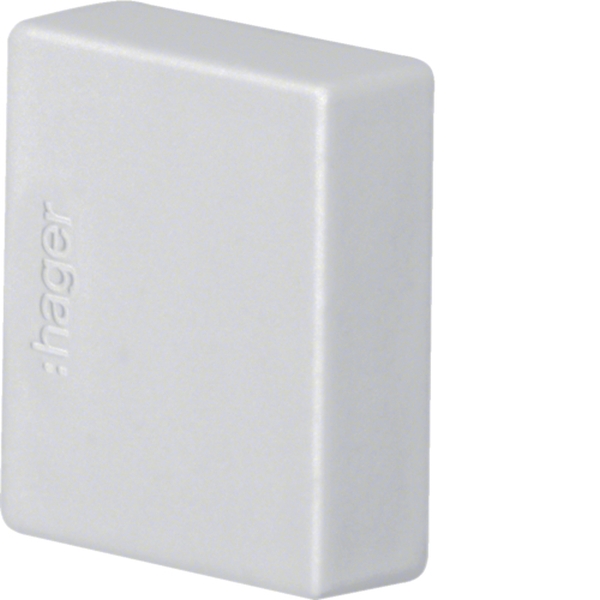 Hager M61237035 Endstück schnittkaschierend halogenfrei zu Kanalsystem LF/LFH 20x 20mm lichtgrau