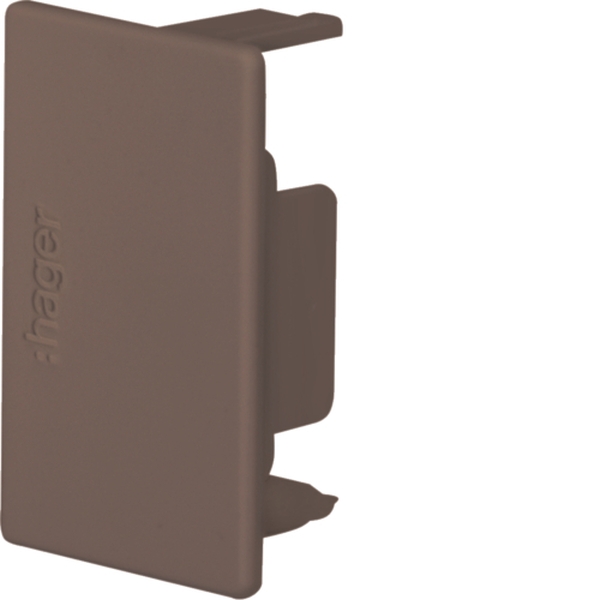 Hager M61838014 Endstück aus Kunststoff halogenfrei zu Kanalsytem LF 30x45mm braun