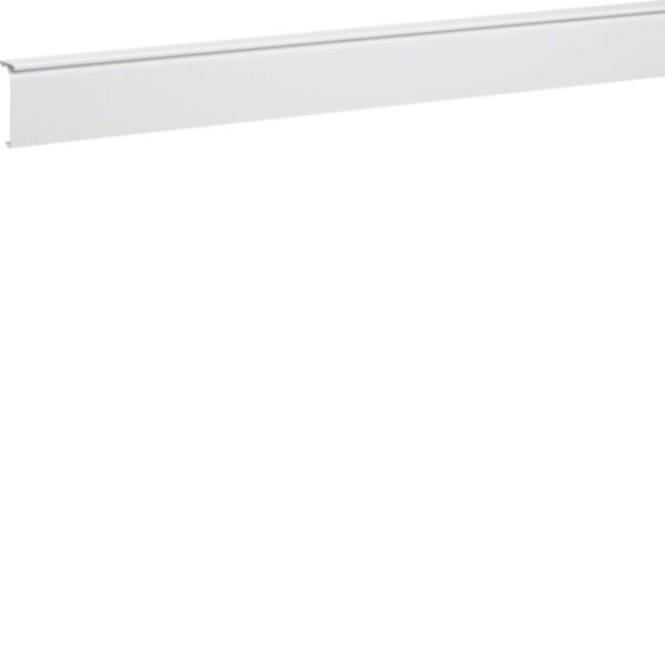 Hager SL20080229016 Sockelleistenkanal-Oberteil mit Teppichleiste PVC zu SL 20x80mm verkehrsweiß 2 Meter