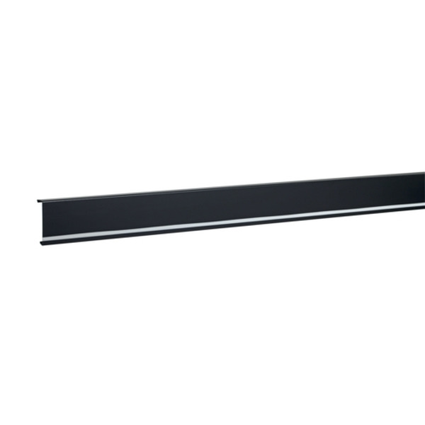 Hager SL20080259011 Sockelleistenkanal-Oberteil für LED-Einbau PVC zu SL 20x80mm graphitschwarz 2 Meter