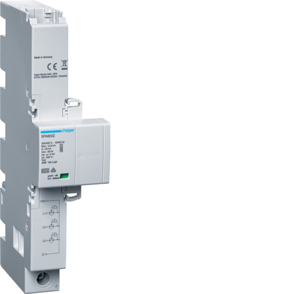 Hager SPA800Z Kombiableiter T1+T2+T3 3P Iimp 12,5kA TNC
