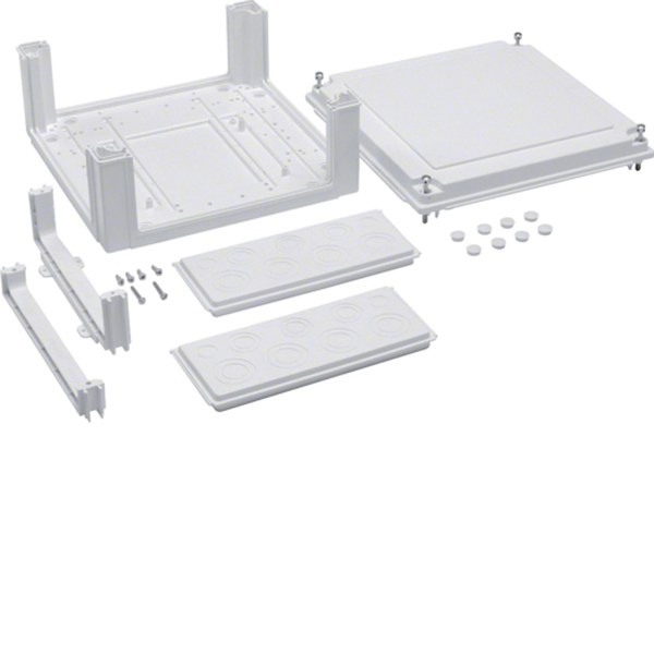 Hager U84LE Kabelanschlusskasten univers 324x307x149mm IP54 SKII leer für Erweiterung