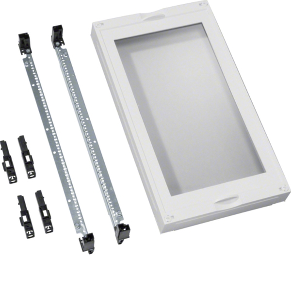 Hager UD31F2 Baustein univers N 450x250mm leer mit Klarsichtscheibe