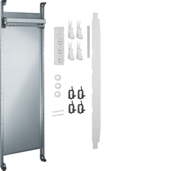 Hager UF21NW Komplettfeld Multimedia universZ 900mm 1-feldig ohne Patchmodule