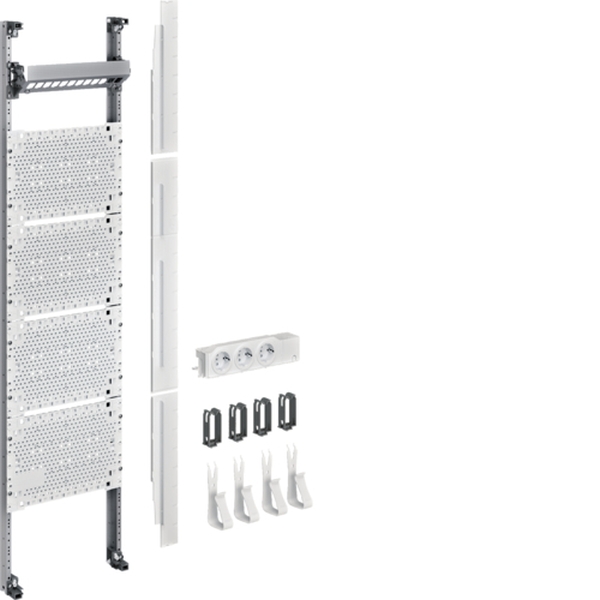 Hager UF31NW Komplettfeld Multimedia universZ 1050mm 1-feldig ohne Patchmodule