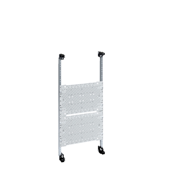 Hager UM41UK Traggerüst mit Kunststoff-Montageplatte für Multimedia-Anwendungen,600x250mm