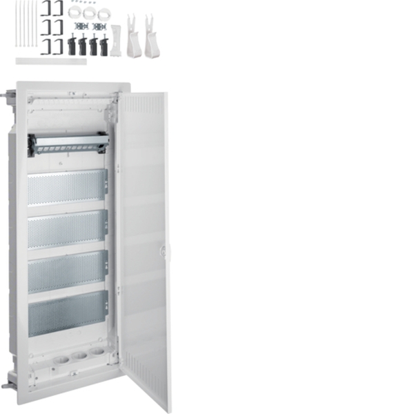 Hager VH60NW Multimedia volta HWV 5-reihig mit geschlitzter Stahlblechtür