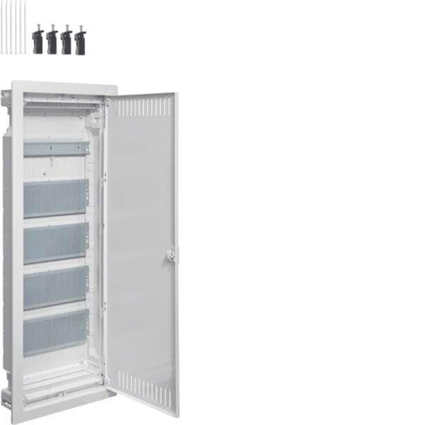 Hager VH60NWB Multimedia-Basis volta HWV 5-reihig 1xHutschiene 4xMontageplatte