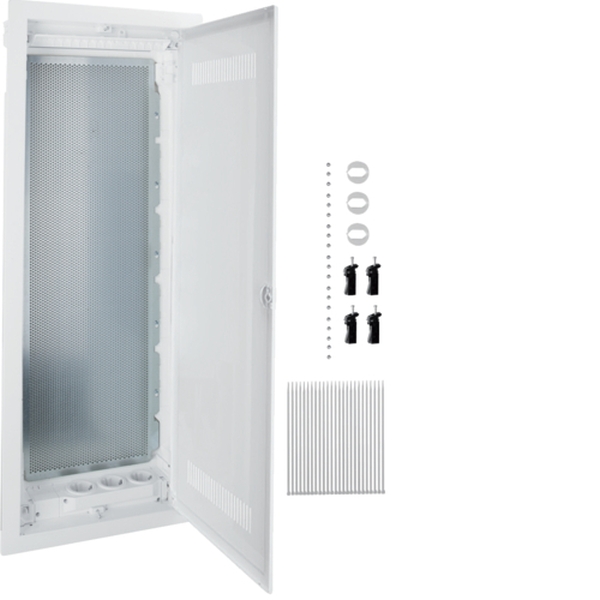 Hager VH60WWV Multimediaverteiler für Homeway Hohlwand 5-reihig geschlitzte Kunststofftür