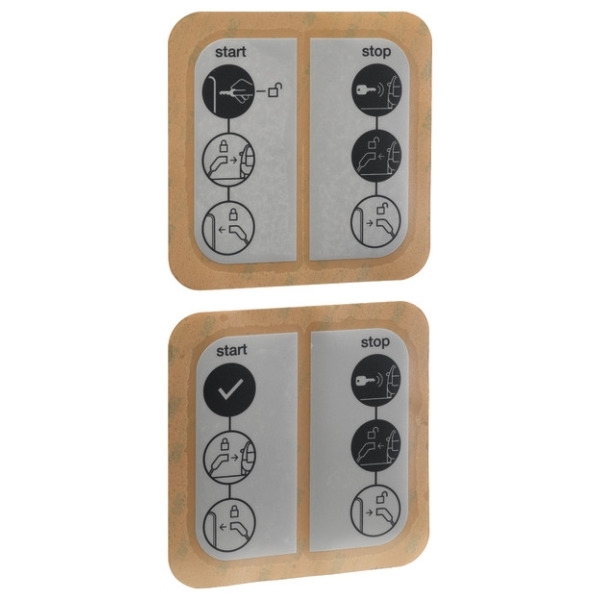 Hager XEVA300 Sticker für Ladestation witty mit Schlüsselschalter-Symbol